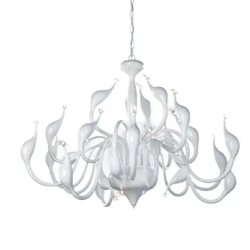 Luxury Art Deco Crystal LED Swan Chandeliers for Bedroom and Living Room Decoration