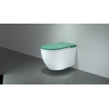 Round Shape Cceramic Tankless Wall Hung Toilet