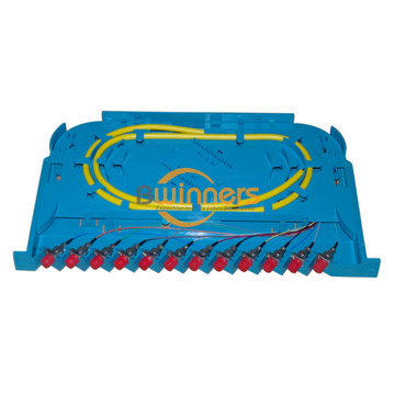 12 ถาดไฟเบอร์ออปติก Splice Cassette