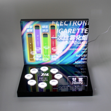Shelf display pusher acrylic e cigarette display stand