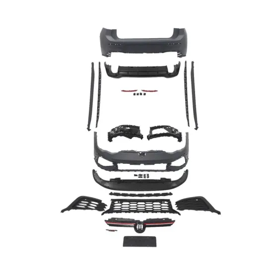 VW Golf 8 to GTI Style Auto Body Kit with Front Rear Bumper Grille Side Skirts