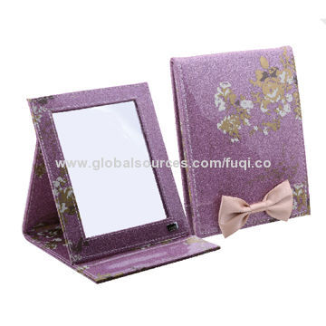 Stand-Mirror with Flower Printing