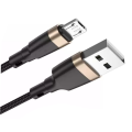 3A schnelles Ladevorgang geflochtenes 2M Micro USB -Kabel