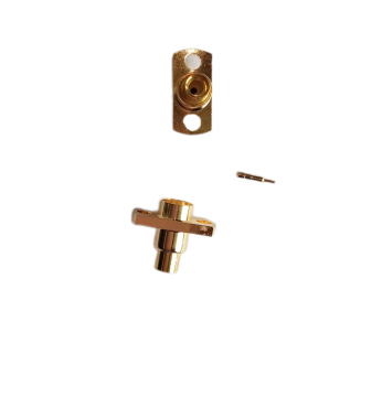SMP 2 Holes Flange Type Male Solder Connector for RG402 Cable