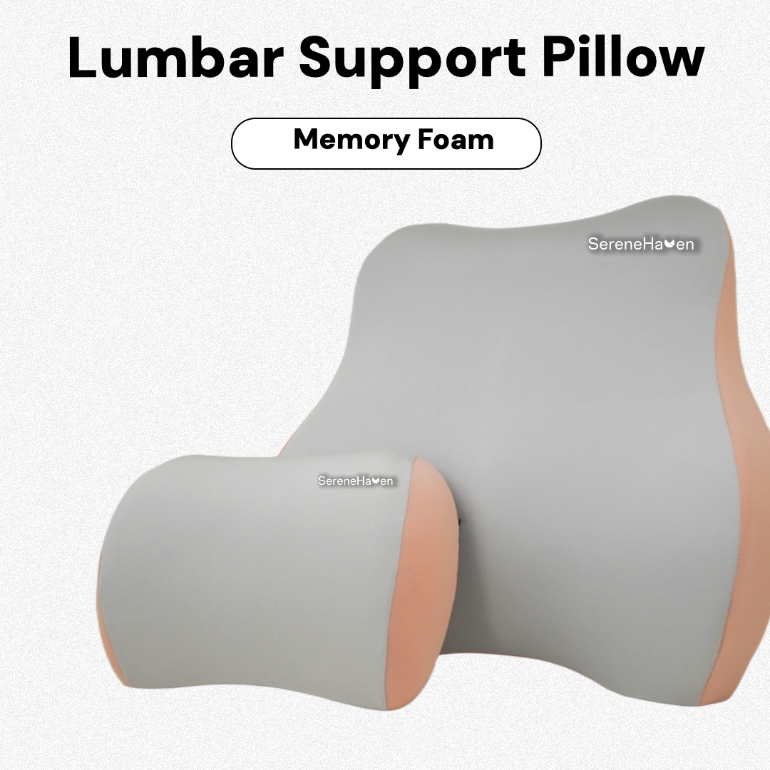 Cuscino di supporto lombare+cuscino per testa curva