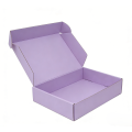 Boîte-cadeau en carton ondulé personnalisé violet