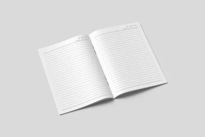 Saddle-Stitched Notebook for Daily Notes