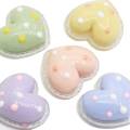 Flat back Heart Shaped Resin Hair Accessories Beads Charms For Kids children Jewelry Ornaments Beads Charms