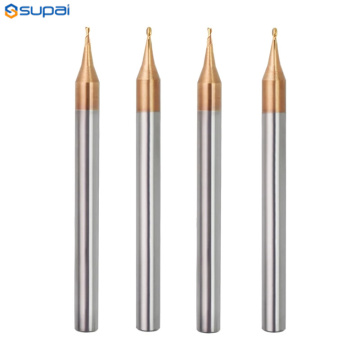 MICRO BOLL NEZ END MILL 2 FLUtes R0.1-0.45 mm