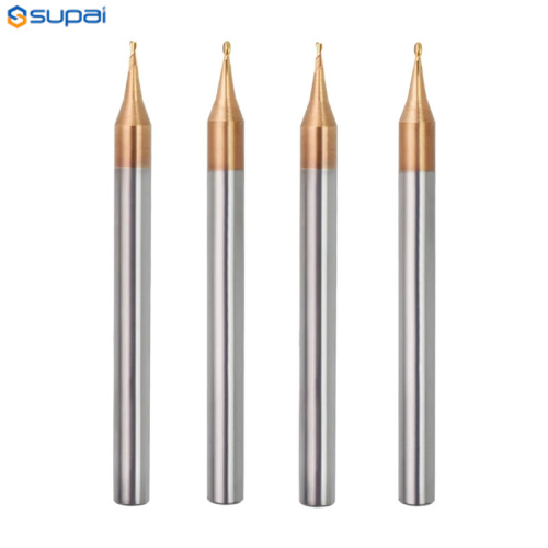 Micro Ball Nariz End Mill 2flutes R0.1-0.45mm