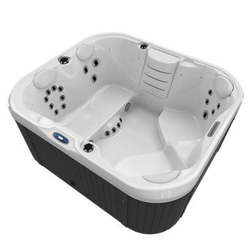 Modern 4-Person Rectangle Hydro Massage Spa Tub for Outdoor Use