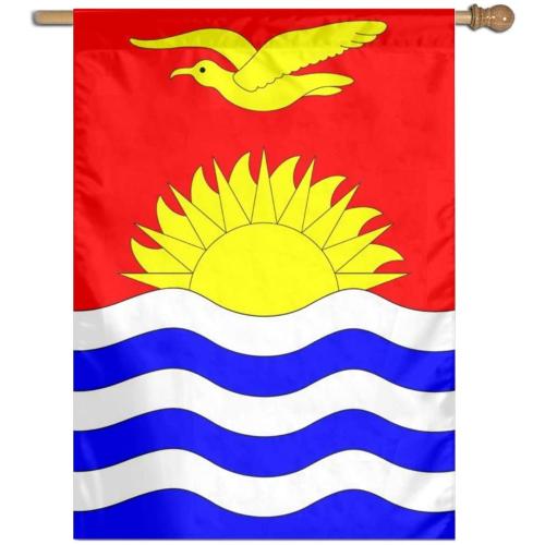 Kiribati National Banner Promotion Flying Handing Flags