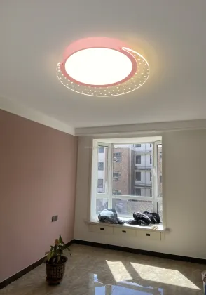 Iron Remote Control Dimming Children's Bedroom Ceiling Lighting - Modern LED Ceiling Lights