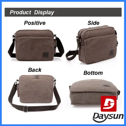 Men Canvas Bag Casual Travel Men's Crossbody Bag Men Messenger Bags