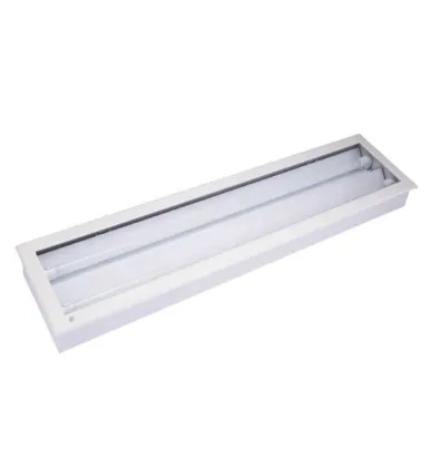 Cleanroom Lighting 1200x300mm Double Tube Fluorescent LED Light Fixture
