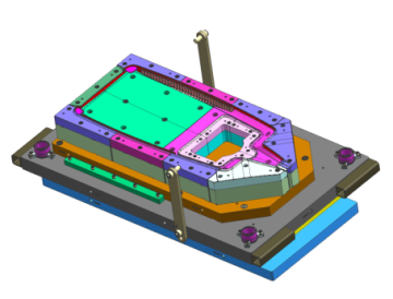 High pressure die casting mold light frame