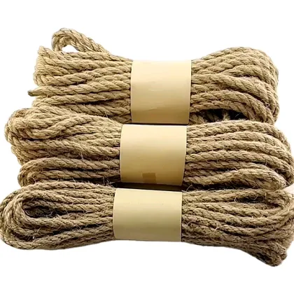 8mm 10mm 3 strand 100% Hemp Rope