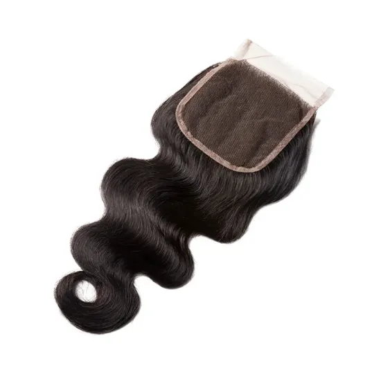 Body Wave Transparent 4x4 Closure: Brazilian Human Hair, Raw Virgin, HD Lace with Baby Hair