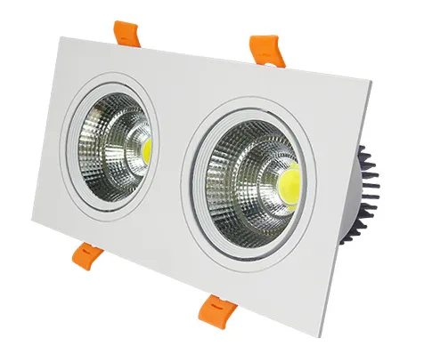 IP44 Dimmable Warm White 3000K 4000K Double Downlight for Hotel Lighting