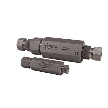 20000 PSI 1/4 '' Thread Ultra Tekanan Tinggi Keluli Stainless Spring Ball Valve - Hydr -Star CV20mf4