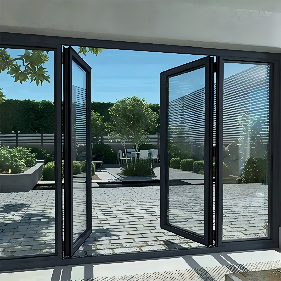 aluminum swing door