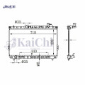 2389 Radiateur automatique Hyundai Santafe 2.4L / 2,7L 2001-2006