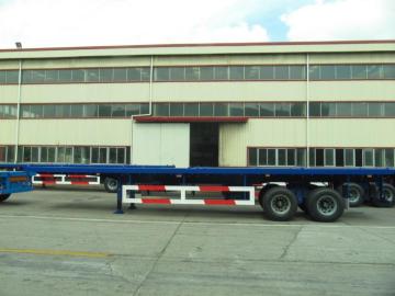 40' Two Axle Flatbed with Boggie Suspension Semi-Trailer