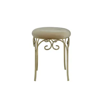 English-style stainless steel round chair