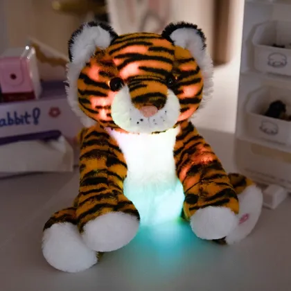 2024 Glowing Plush Tiger Toy - Early Childhood Education Gift & Home Decoration