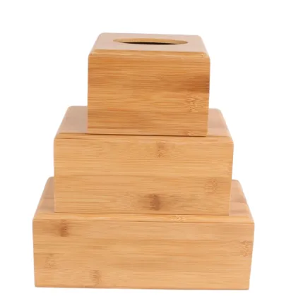 Natural Bamboo Tissue Box