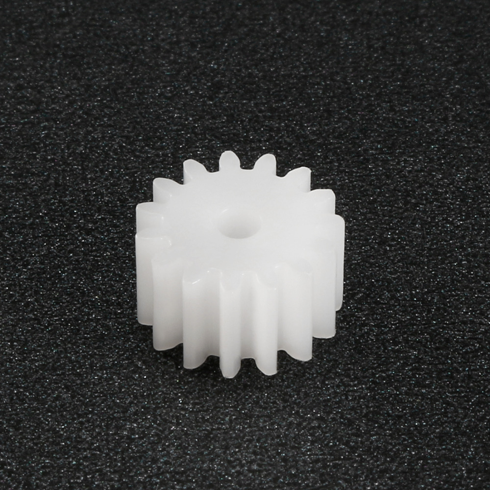 Uxcell 50Pcs 2mm Hole Dia Plastic Shaft Gear Toy Accessories with 10/12/16 Teeth 102/122/162A for DIY Car Robot Motor