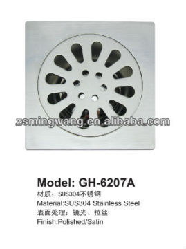hotel stainless steel floor drain