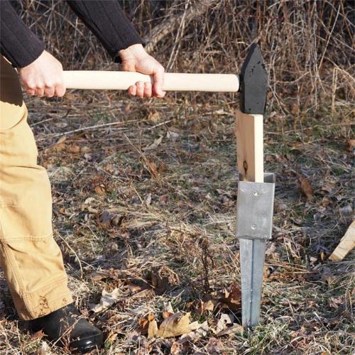 Utomhus stål staketstolpe Spike Spike Pole Ankare