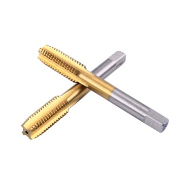 Titanium Coated Straight Flute Machine Taps for Aluminum Alloy and Copper - HSS 6542 - DIN 371, DIN 376 Standards