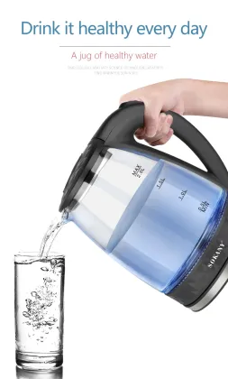 SK-1045 SOKANY Glass Kettle - Factory Stocks Available