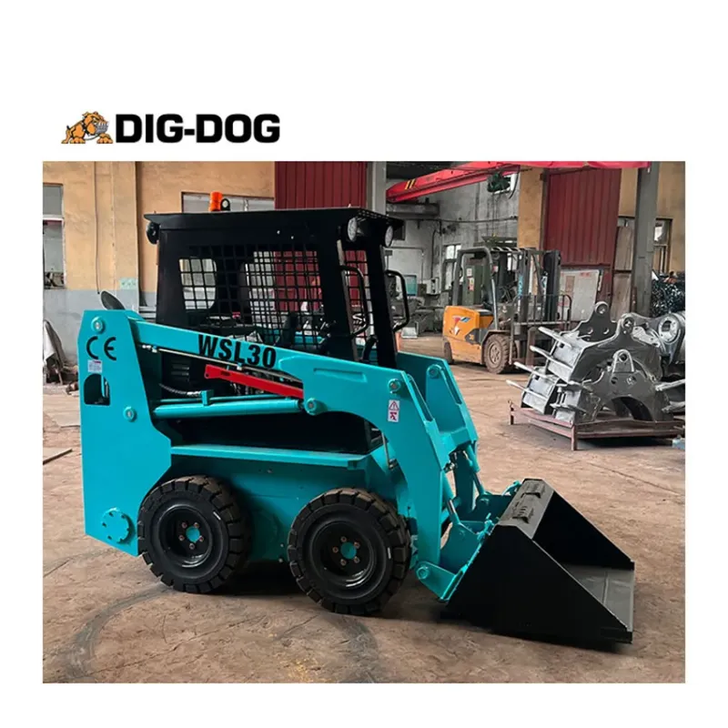 Factory Price Small Bulldozer Attachments Mini Track Skidsteer Wheel Skid Steer Loader with Forest Mulcher