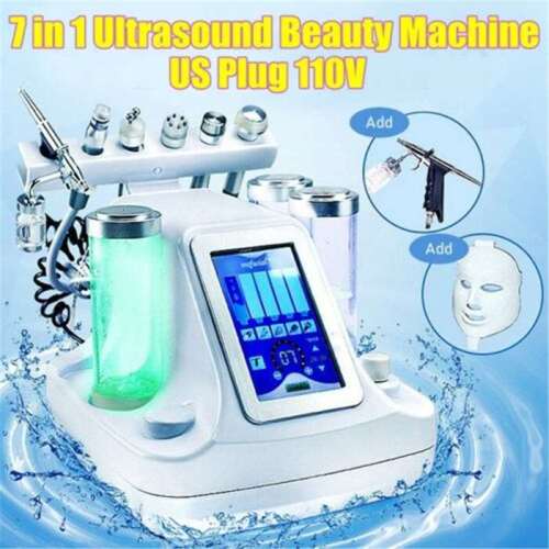 7 in 1 Hydra Dermabrasion Clean Skin Bio-lifting Spa Facial Machine RF Vacuum Face Cleaning Hydro Water Oxygen Jet Peel Machine