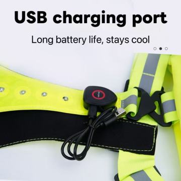 Ultra-High-Visibility LED Stretch Vest Reflective Jacket