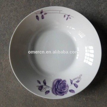 two flower decal ceramic soup bowl/ ceramic noddle bowl/ ceramic rice bowl