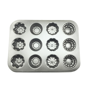 12 Tassen Antihaft-Muffin-Cupcake-Form-Backform