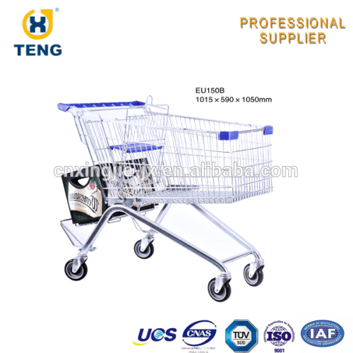 Shopping Cart Type Wire Metal Supermarket Trolley, High Quality