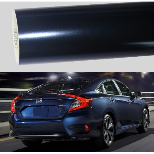 Matte Diamond Dark Blue Car Wrap Vinyl