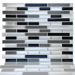 Peel and stick vinyl backsplash 3d kitchen tiles