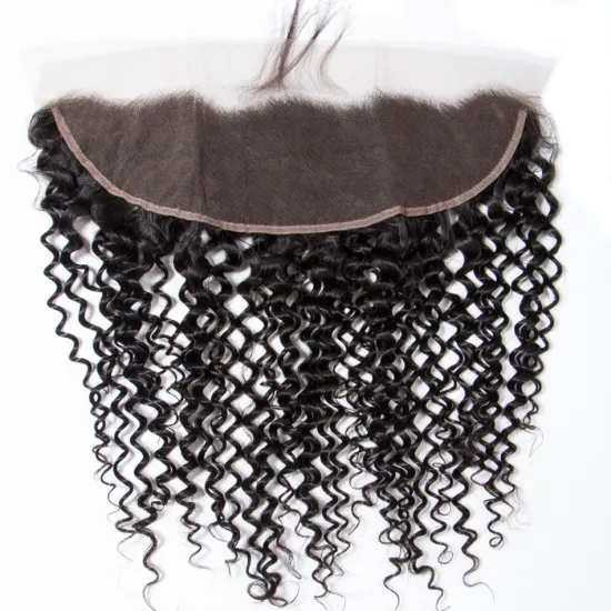 Nice Raw Virgin Hair Frontal Kinky Curly Wave Cheap Lace Frontal Human Hair 13x6 Transparent Lace Frontal