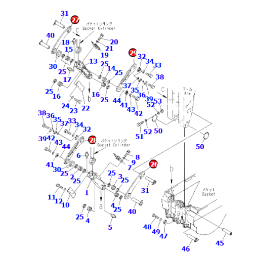 Excavator PC2000-8 bucket connecting rod 21T-70-33151/2 21T-70-33141,excavator accessory