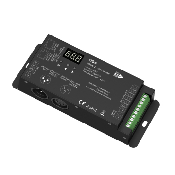 SKYDANCE DSA: DMX512 to SPI Converter with 3 Output SPI(TTL), DMX Receiver, and RF Controller (XLR3 RJ45)