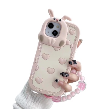 2022 NUEVA Funny Love Rabbit Style Telephip Fase para iPhone 14 Pro Max