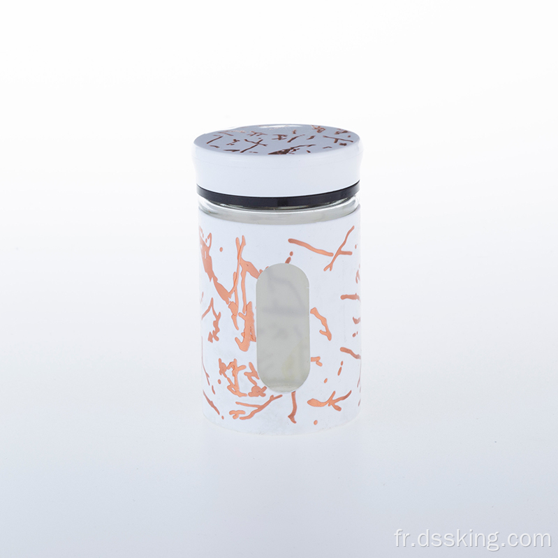 Ensemble chaud de deux pièces 150 ml Jar de cuisine Set Air Air serré en verre épice avec grille