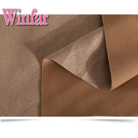 Polyester Spandex Stretch Air Layer Scuba Suede Fabric