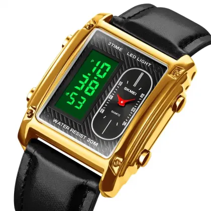 SKMEI 1868 New Arrival 3ATM Waterproof Digital Men's Chronograph Watch